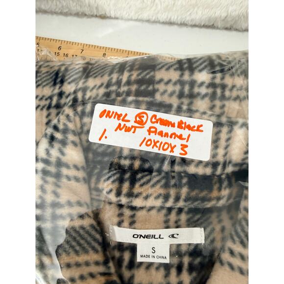 Oneill Zuma Superfleece Shacket Size S NWT Snap-Up Plaid Chest Pocket Side Pkt - Picture 10 of 10